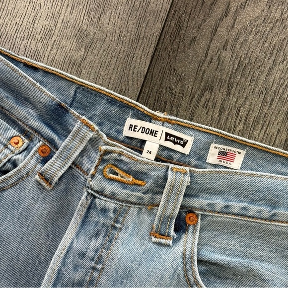 Re/Done Light Blue Denim Jeans - Picture 2 of 6